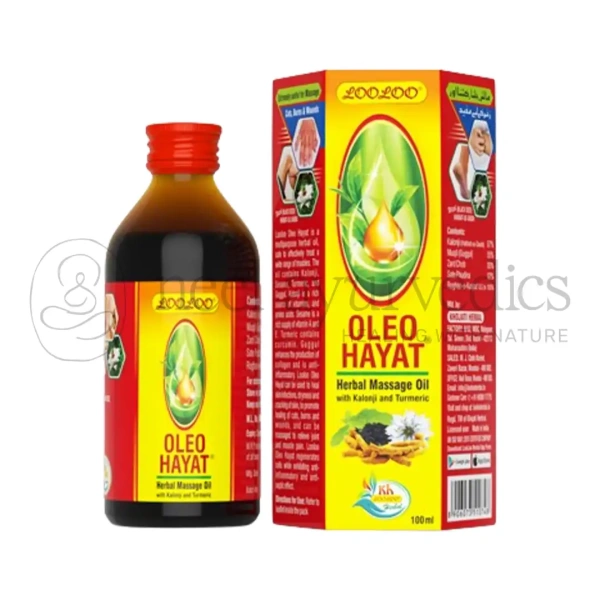 Khojati LooLoo Oleo Hayat Herbal Massage Oil with Kalonji & Turmeric